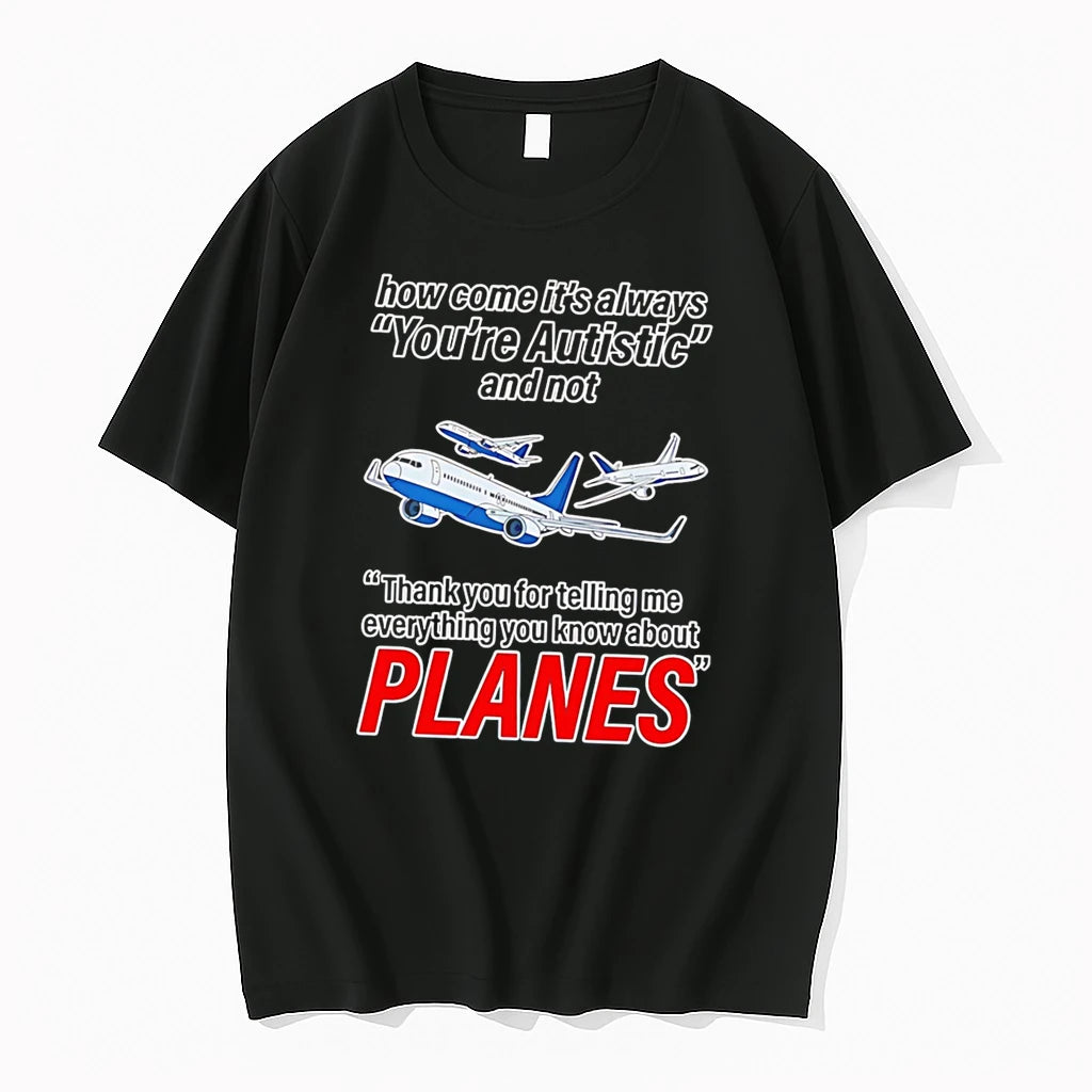 Officials Autistic Planes Neurodivergent Special Interest Tee Premium T Shirt