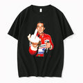 Officials Ayrton Senna Marlboro Honda F1 Legend Formula 1 Middle Finger Tee
