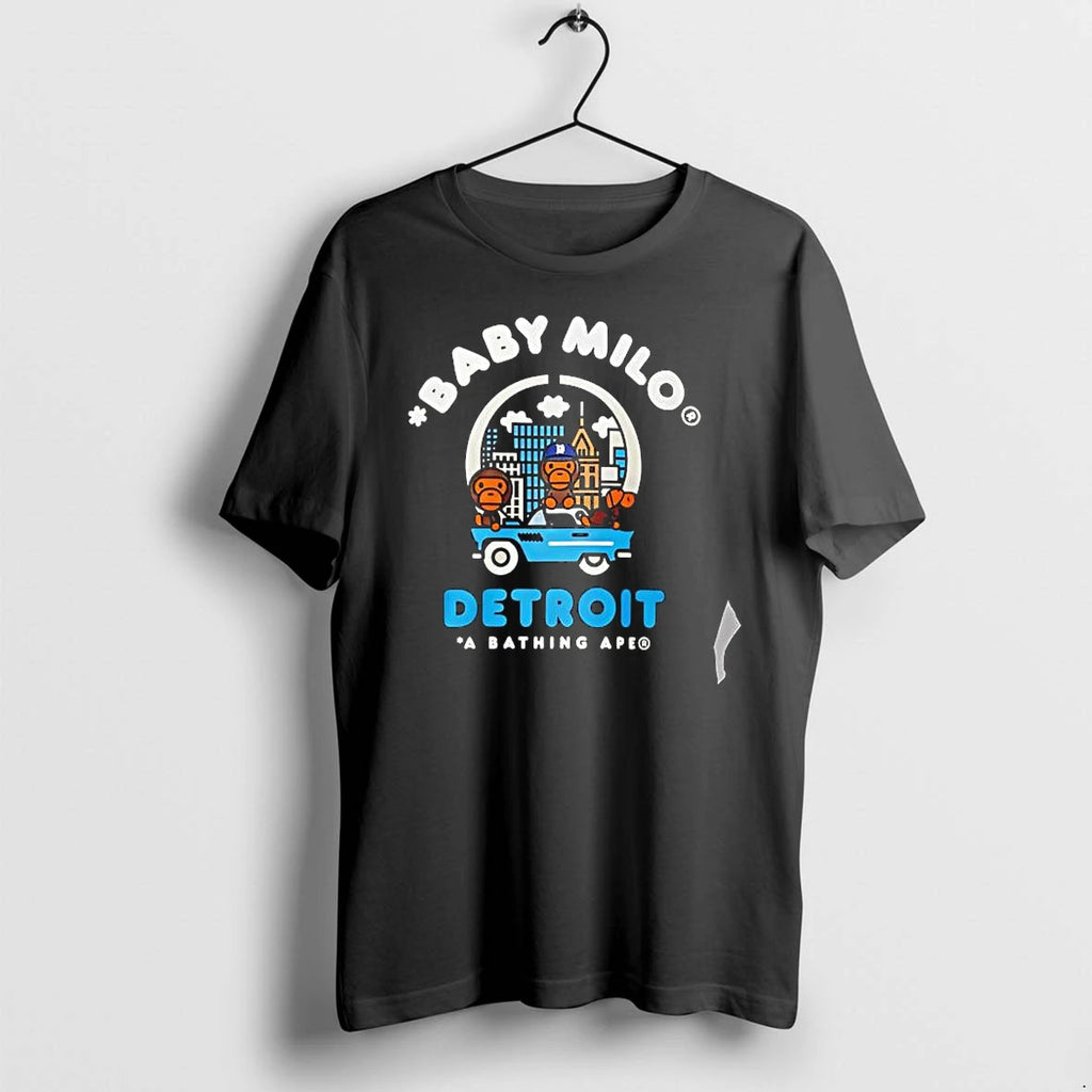 Officials Baby Milo Detroit A Bathing Ape Detroit City Car Mascot Premium T Shirt