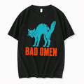 Officials Bad Omen Distressed Black Cat Superstition Tee Premium T Shirt