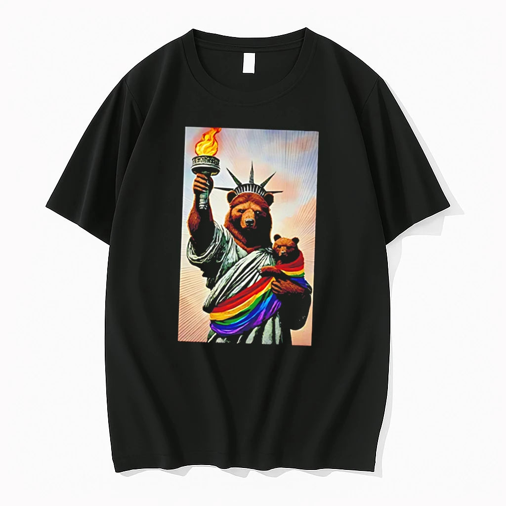 Officials Bear Statue Of Liberty Pride Tee Premium T Shirt