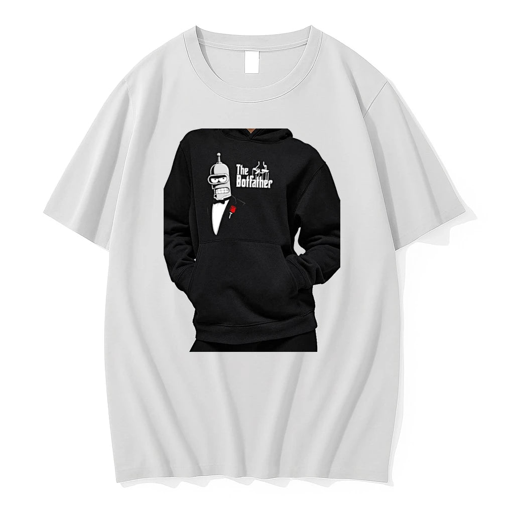 Officials Bender Futurama The Botfather Parody Premium T Shirt