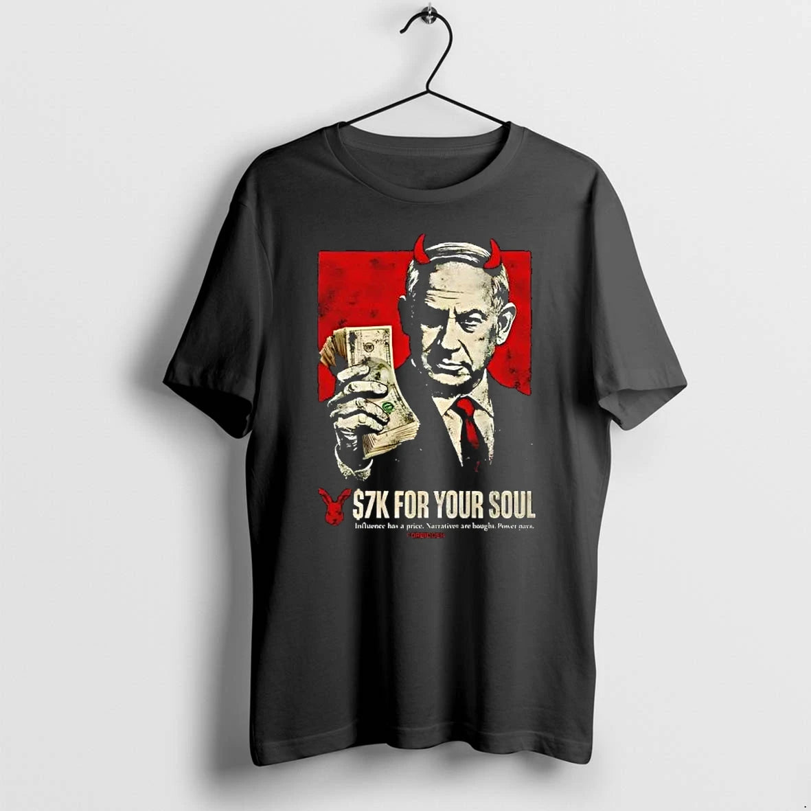 Officials Benjamin Netanyahu 7k For Your Soul Forbidden Political Premium T Shirt