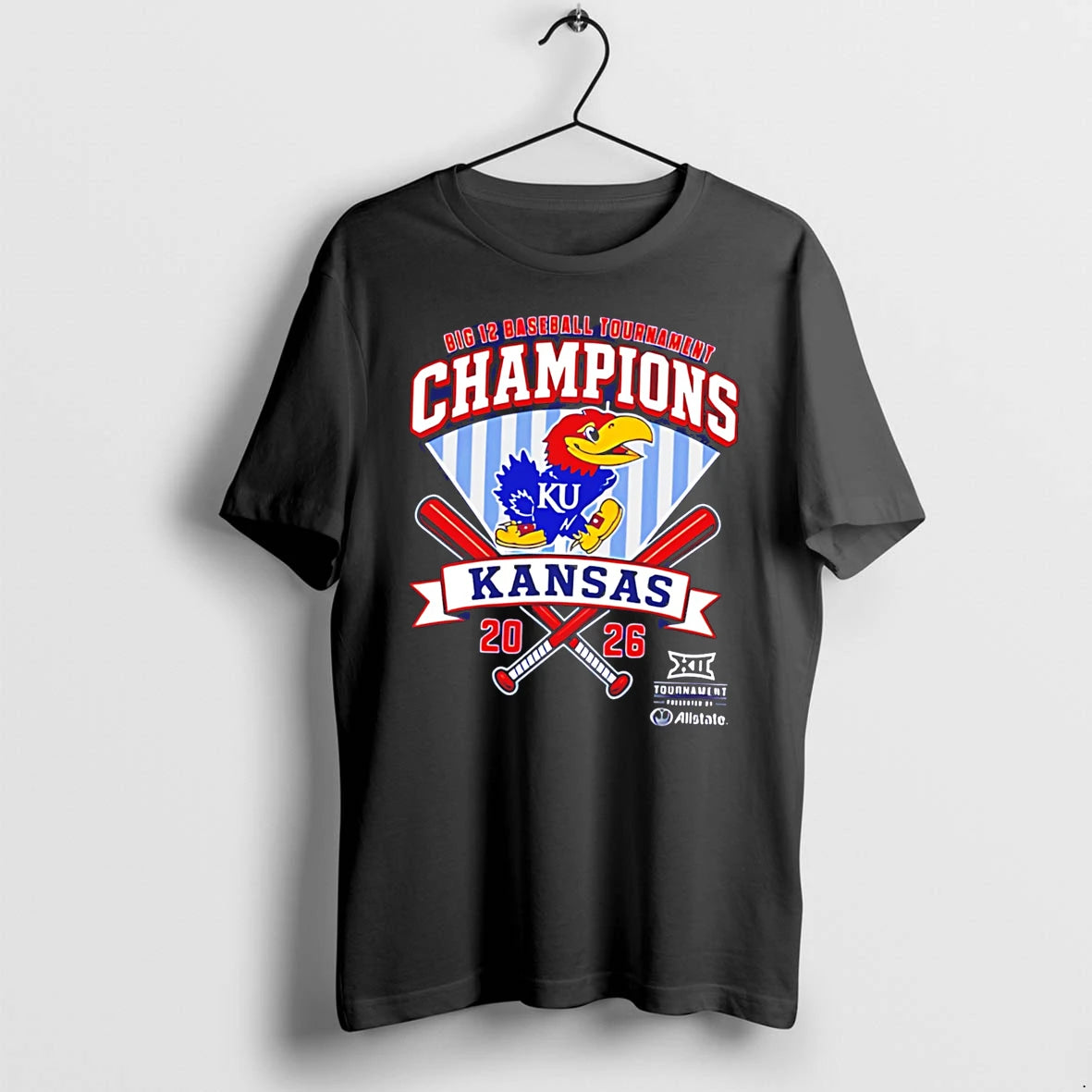 Officials Big 12 Baseball Tournament Champions Kansas 2026 Symbol Tee Premium T Shirt
