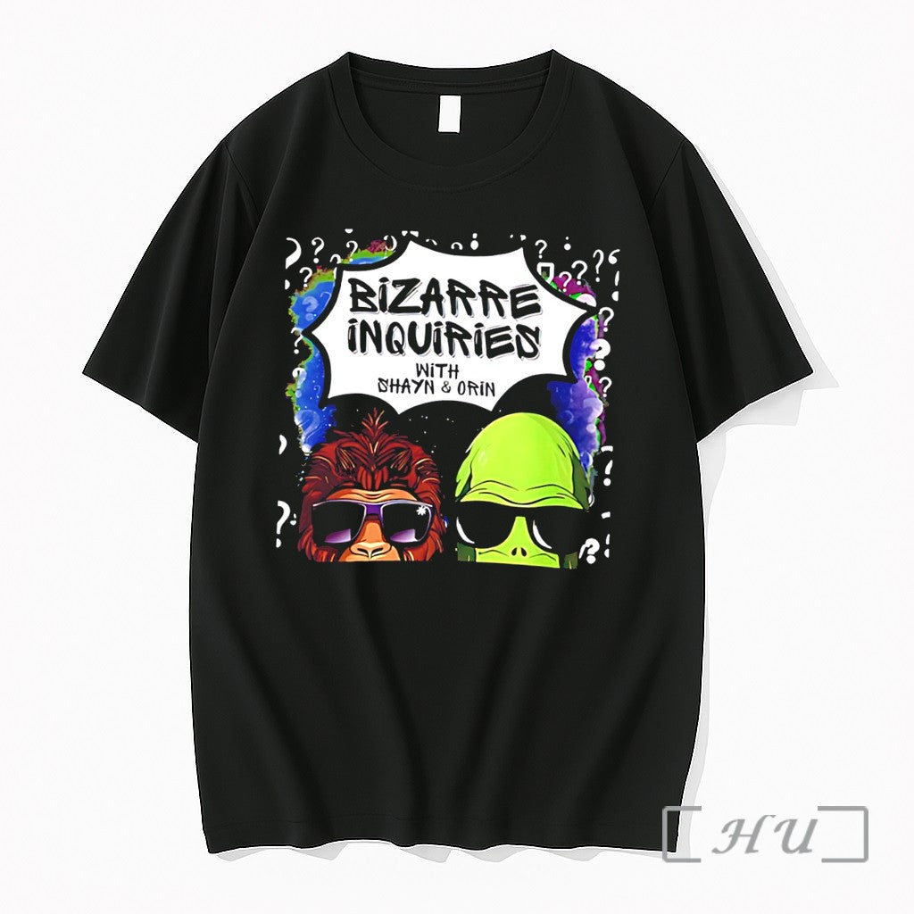Officials Bizarre Inquiries With Shayn And Orin Bigfoot And Alien Graphic Tee Premium T Shirts