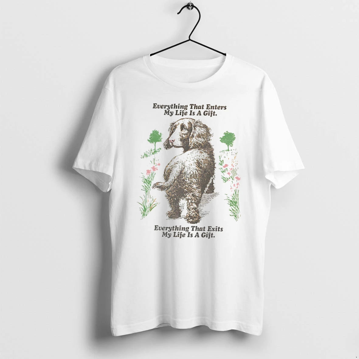 Officials Boykin Spaniel Everything That Enters My Life Is A Gift Tee