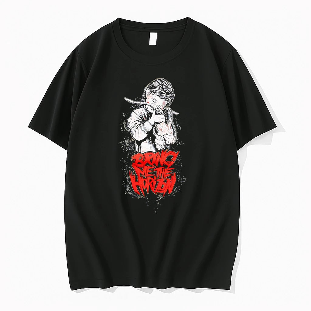 Officials Bring Me The Horizon Goat Girl Rock Graphic Premium T Shirt