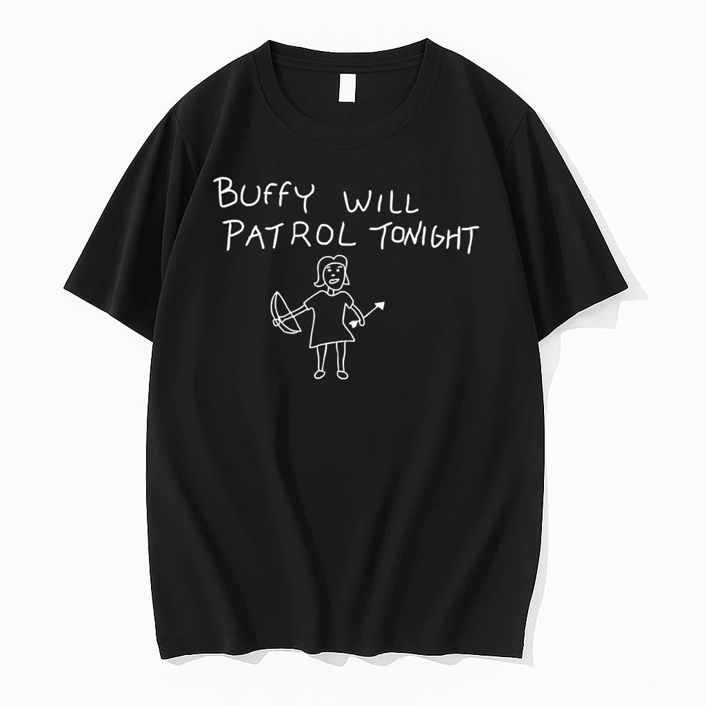 Officials Buffy Will Patrol Tonight Vampire Hunter Tee Premium T Shirt