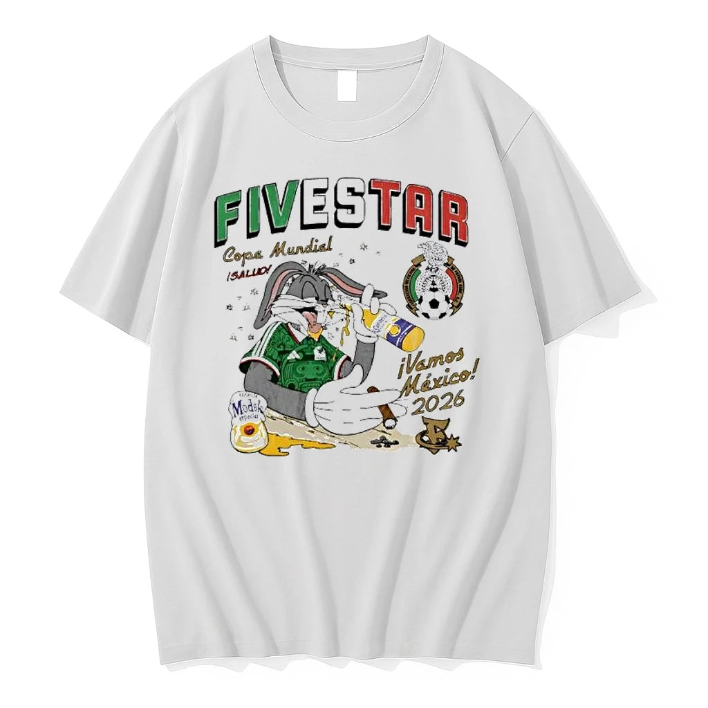 Officials Bugs Bunny Mexico Copa Mundial 2026 Vamos Mexico Premium T Shirt