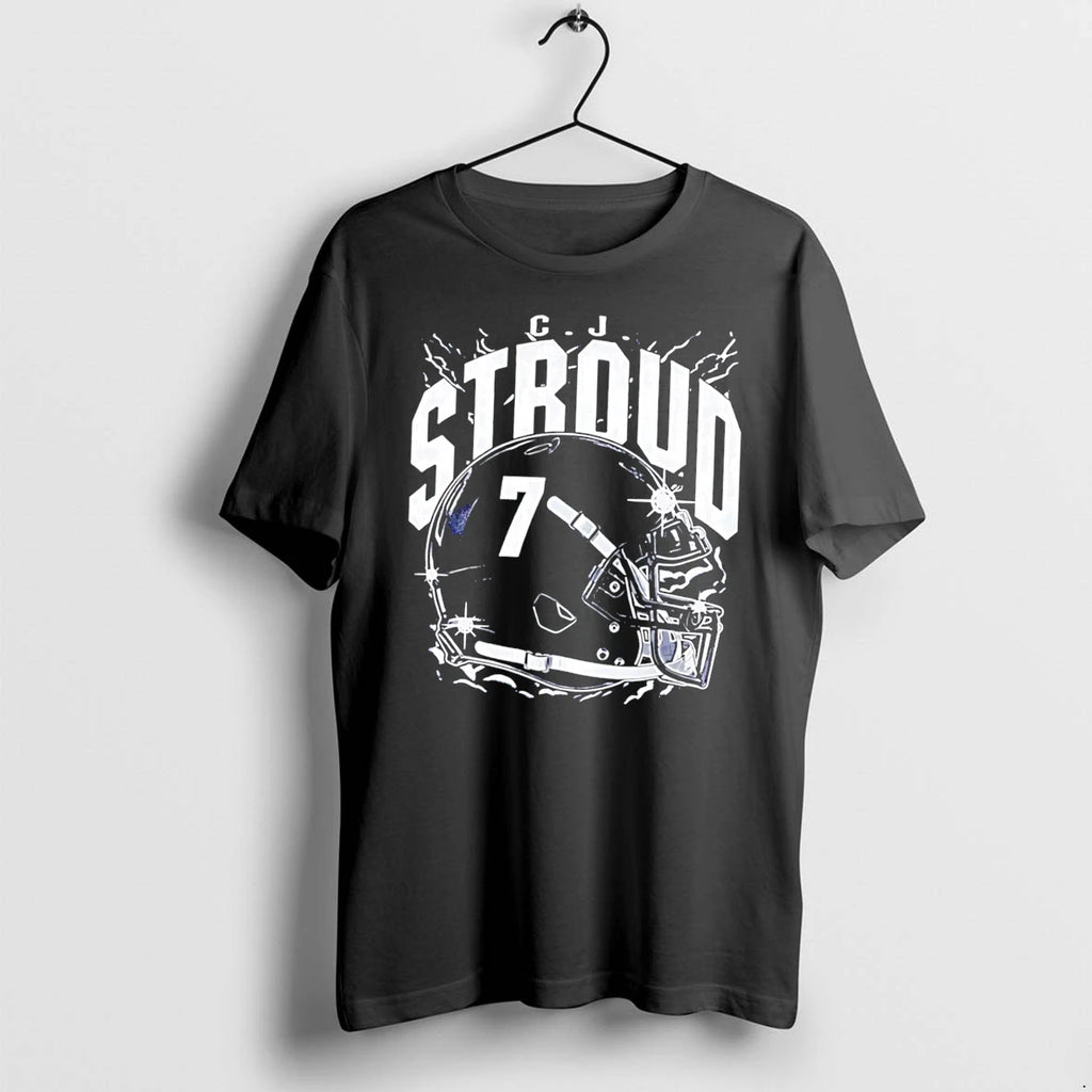 Officials Cj Stroud Houston Texans Retro Helmet Tee Premium T Shirt