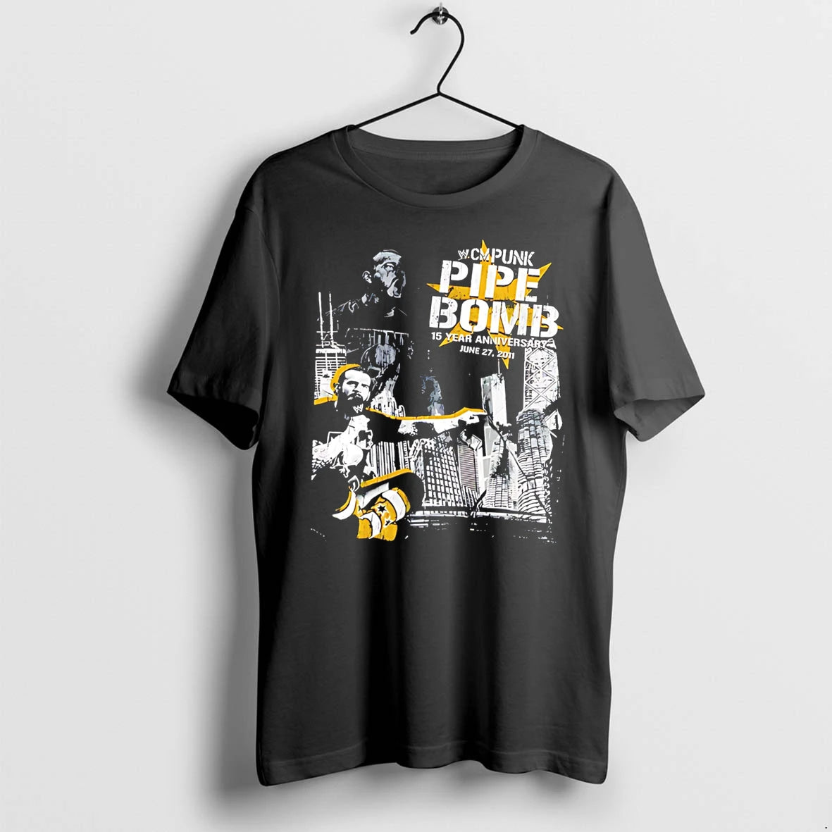Officials Cm Punk Pipe Bomb 15 Years Anniversary Vintage Tee Premium T Shirt
