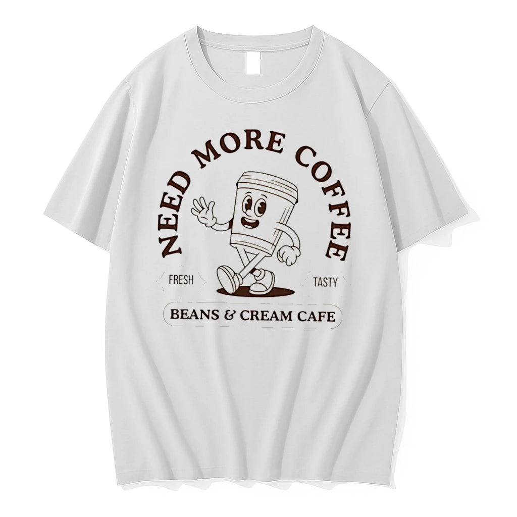 Officials Crfxyqjb Need More Coffee Beans Cream Cafe Fresh Tasty Tee Premium T Shirt