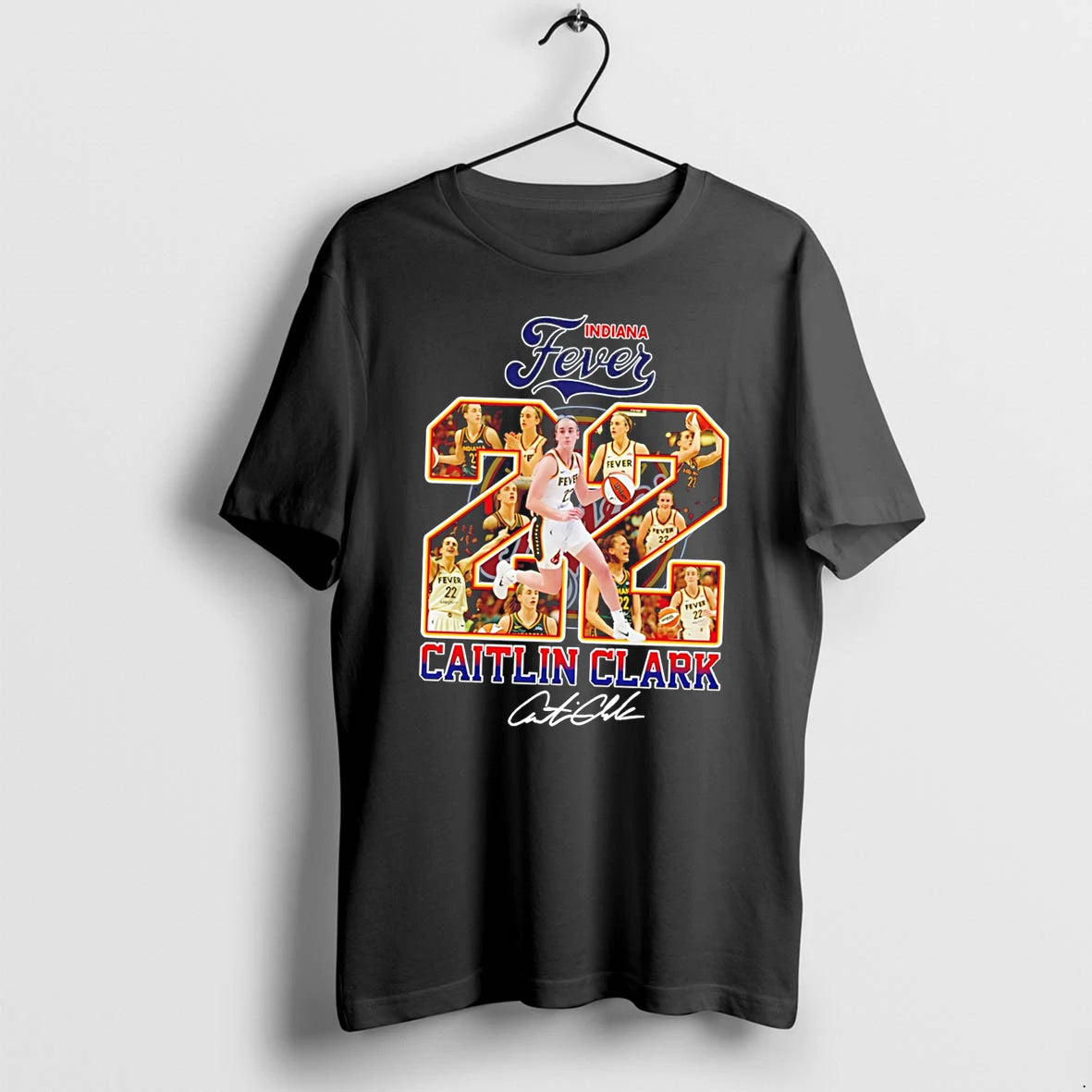 Officials Caitlin Clark Indiana Fever Tribute Collage Tee Premium T Shirt