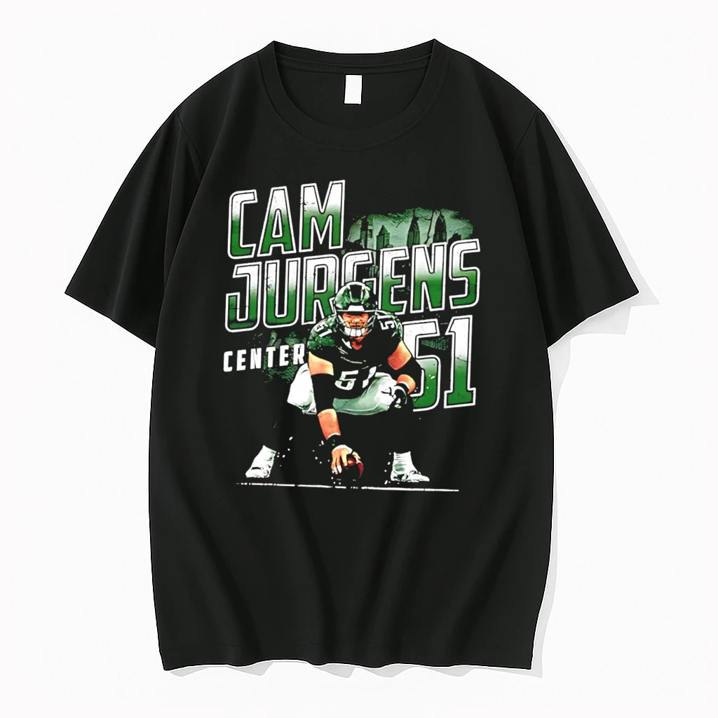 Officials Cam Jurgens Philadelphia Center No 51 Player Name Tee Premium T Shirt