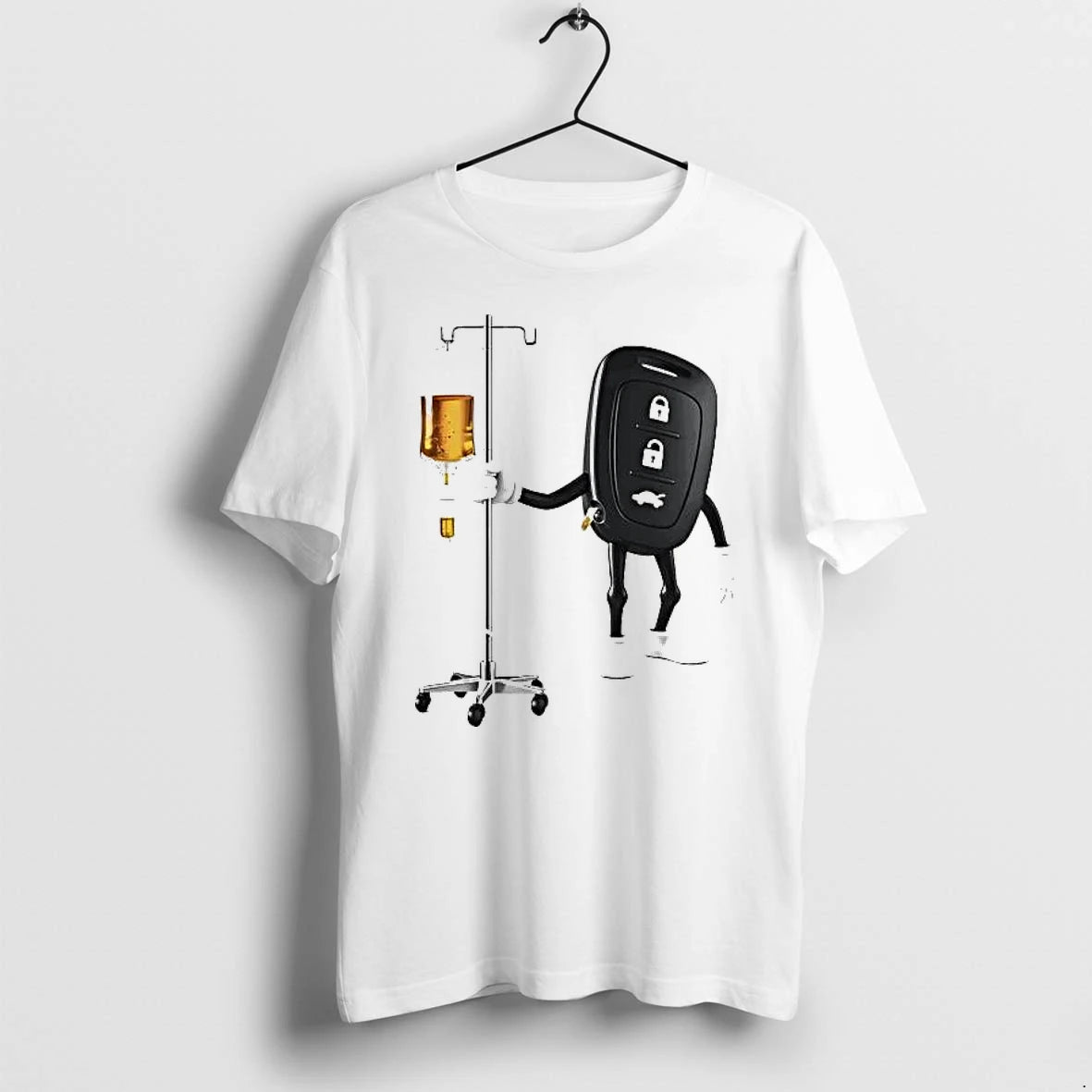 Officials Car Key Fob Receiving Iv Drip Funny Automotive Premium T Shirt