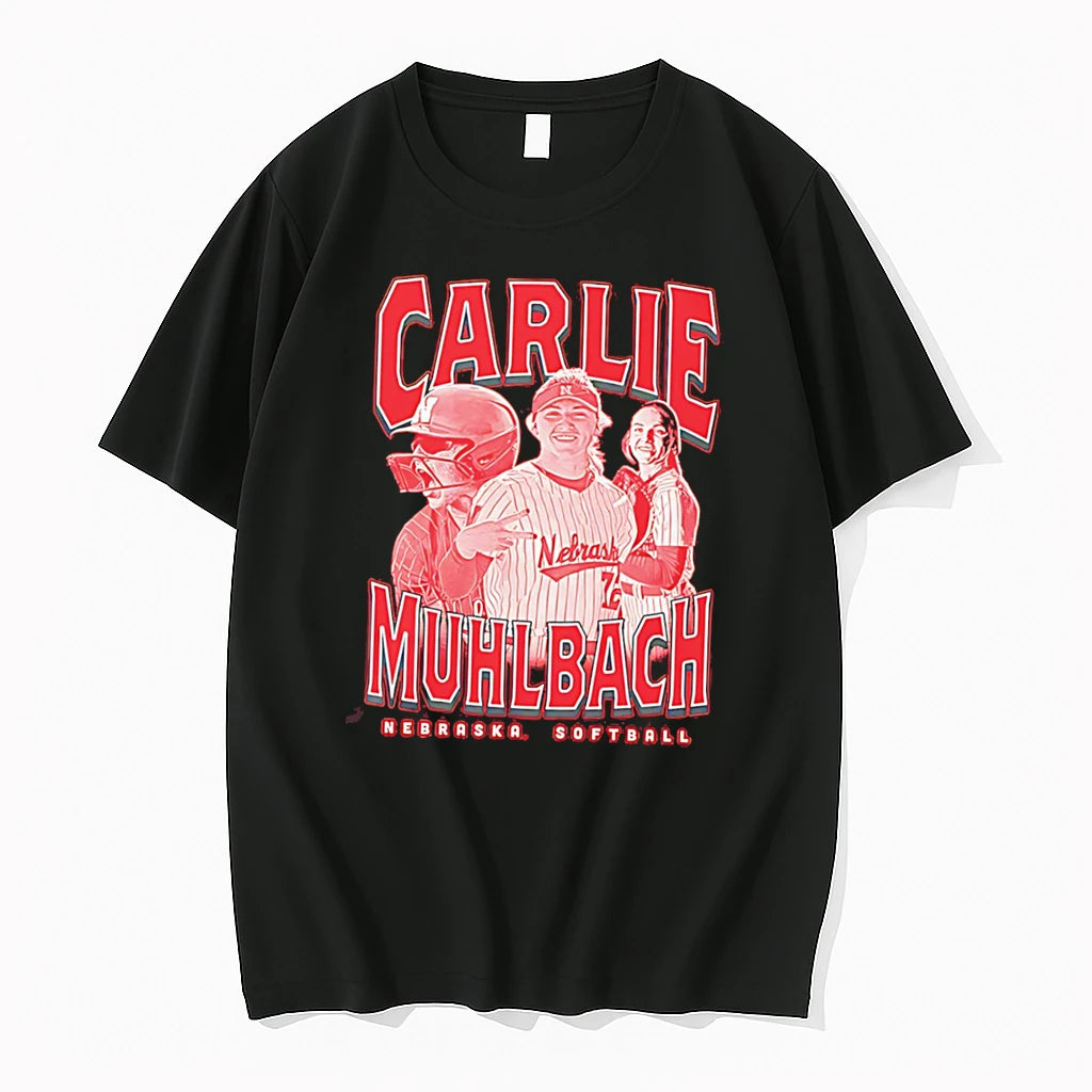 Officials Carlie Muhlbach Nebraska Softball 90s Graphic Tee Premium T Shirt