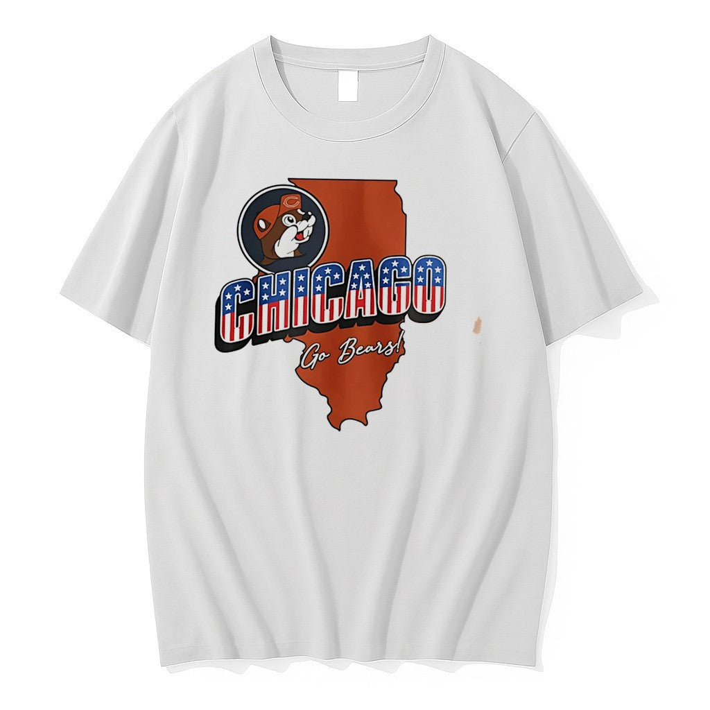 Officials Chicago Bears Buc Ees Chicago Go Bears Patriotic Tee Premium T Shirt