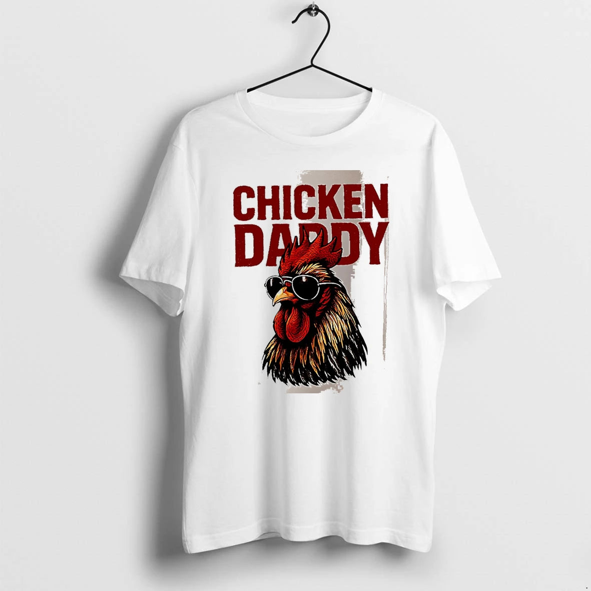 Officials Chicken Daddy Rooster In Sunglasses White Premium T Shirt