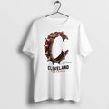 Officials Cleveland Football Spiked Collar C Logo Premium T Shirt