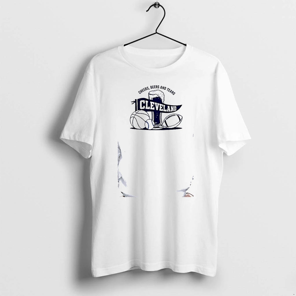 Officials Cleveland Sports Fans Cheers Beers And Tears Cleveland Basketball Premium T Shirt