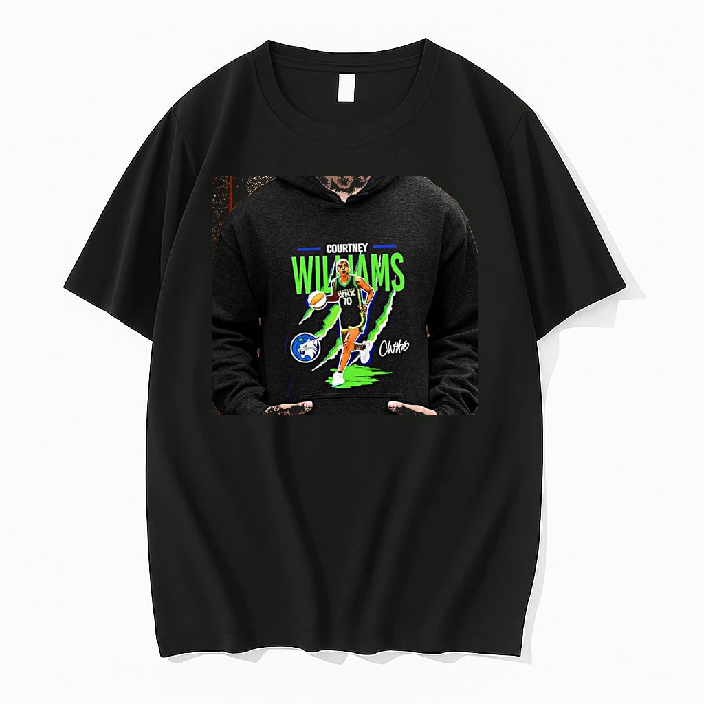 Officials Courtney Williams Minnesota Lynx Wnba Claws Signature Premium T Shirt