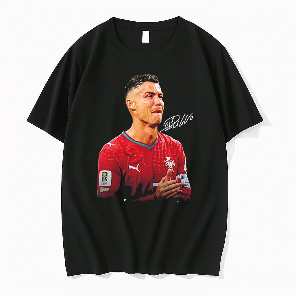 Officials Cristiano Ronaldo Portugal National Team One Last Fance Signature Tee Premium T Shirt
