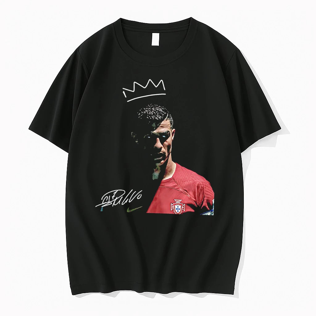 Officials Cristiano Ronaldo Portugal One Last Dance Crown Signature Tee Premium T Shirt