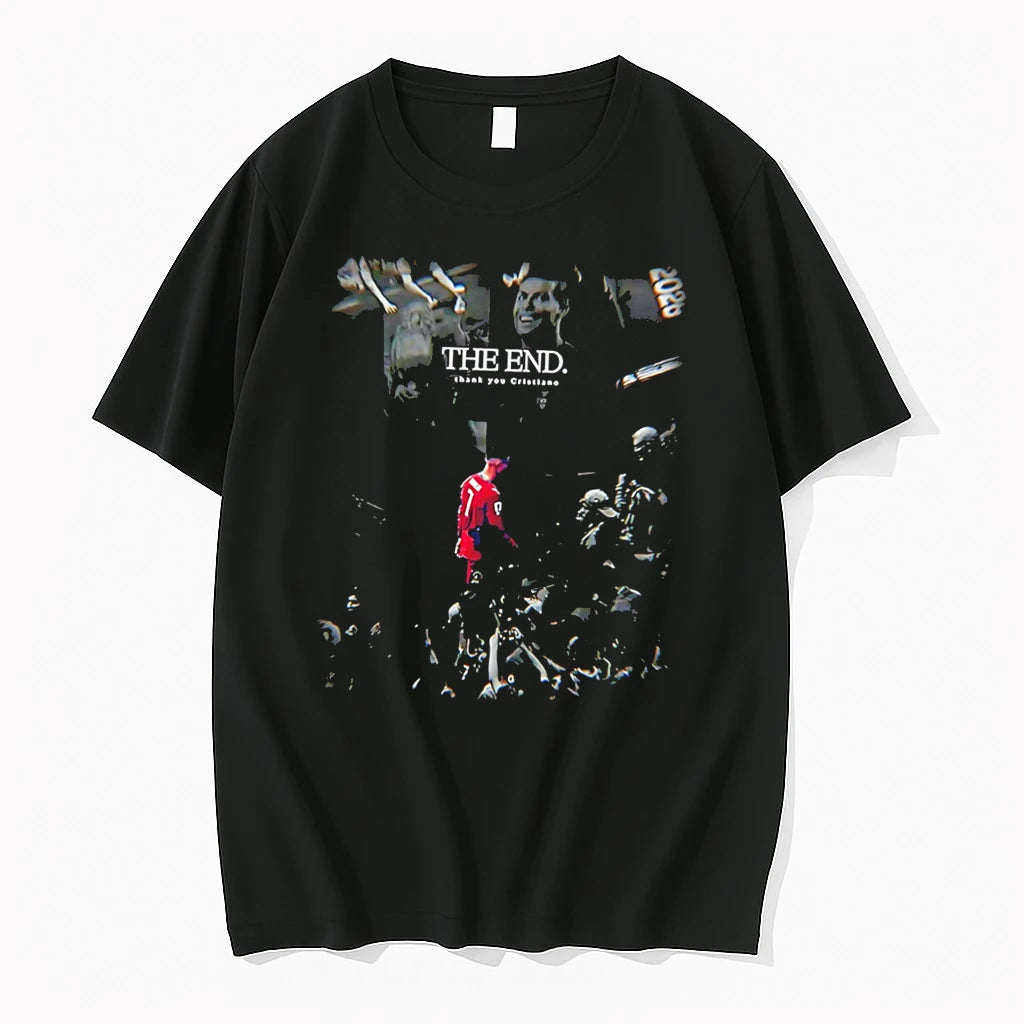 Officials Cristiano Ronaldo The End Thank You 7 Tribute Tee Premium T Shirt