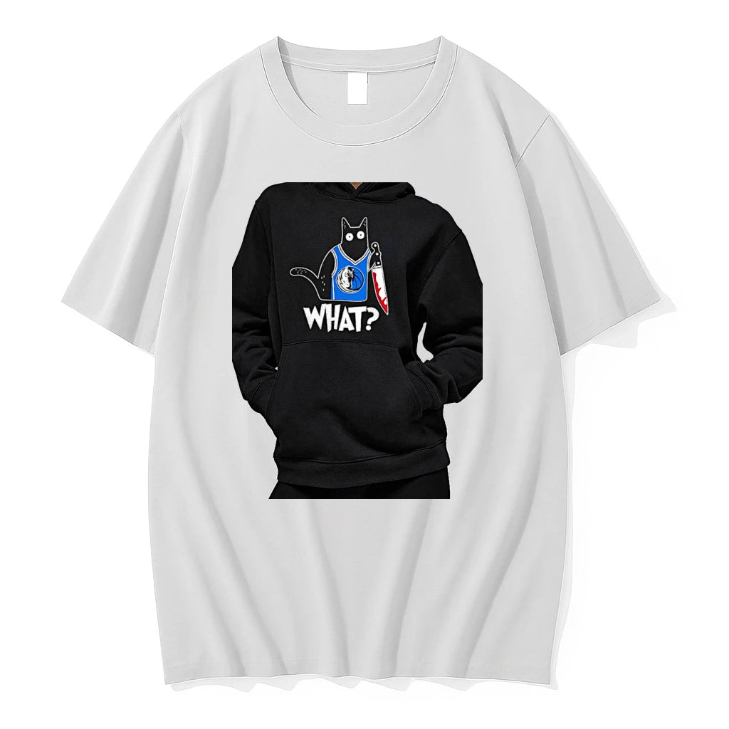 Officials Dallas Mavericks Cat What Halloween Premium T Shirt