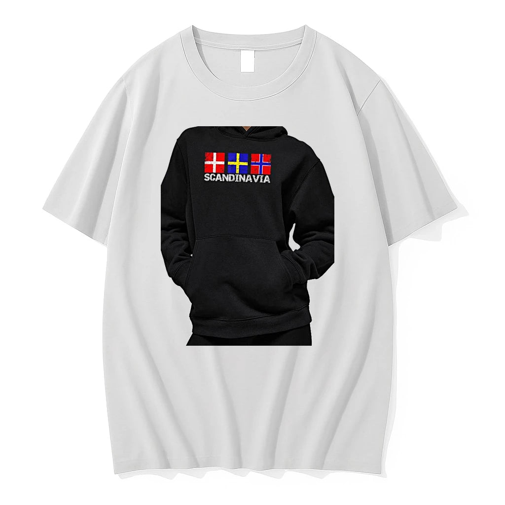 Officials Denmark Sweden Norway Scandinavia Flags Of Nordic Countries National Heritage Premium T Shirt