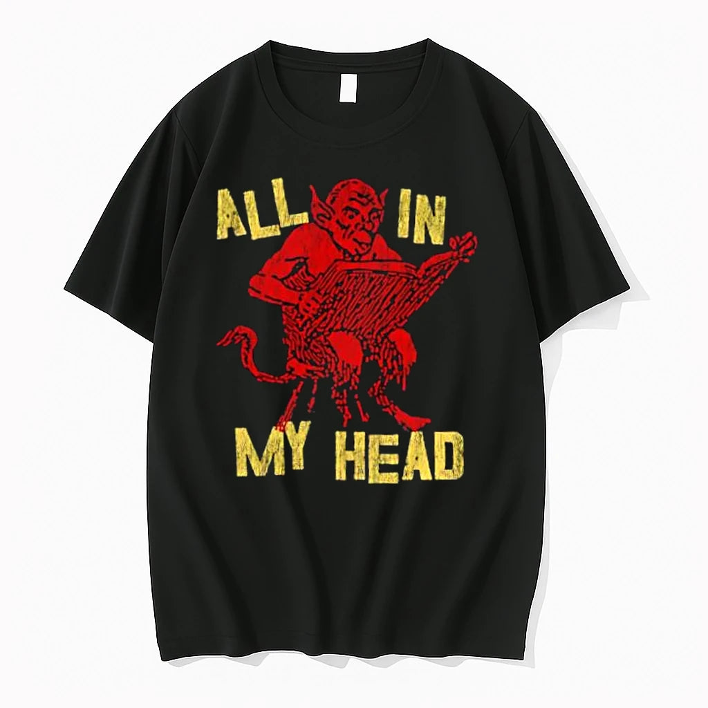 Officials Devil Playing Guitar All In My Head Premium T Shirt
