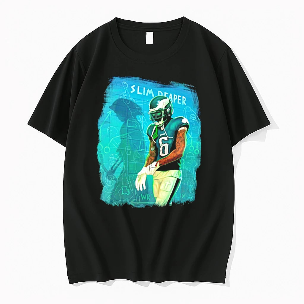 Officials Devonta Smith Slim Reaper Philadelphia Eagles No 6 Smitty Tee Premium T Shirt