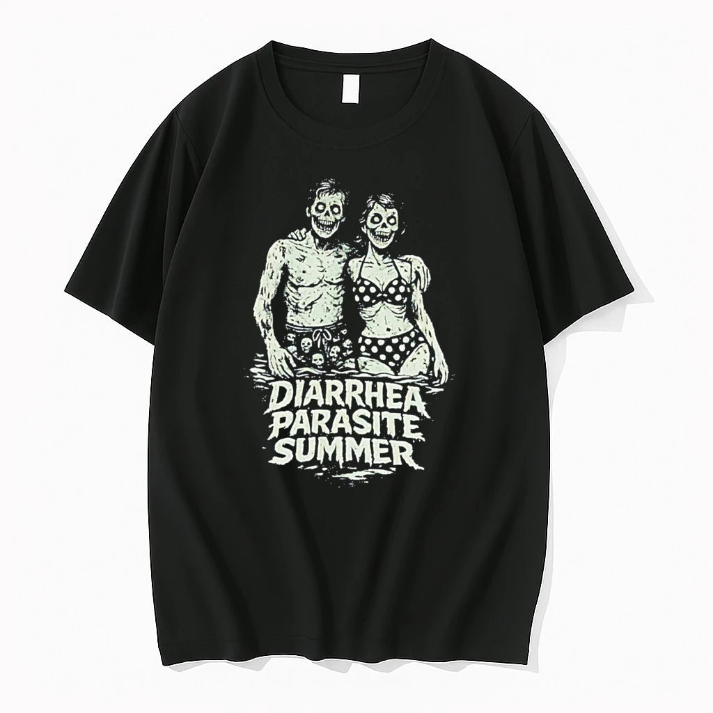 Officials Diarrhea Parasite Summer Zombie Couple Horror Tee Premium T Shirt
