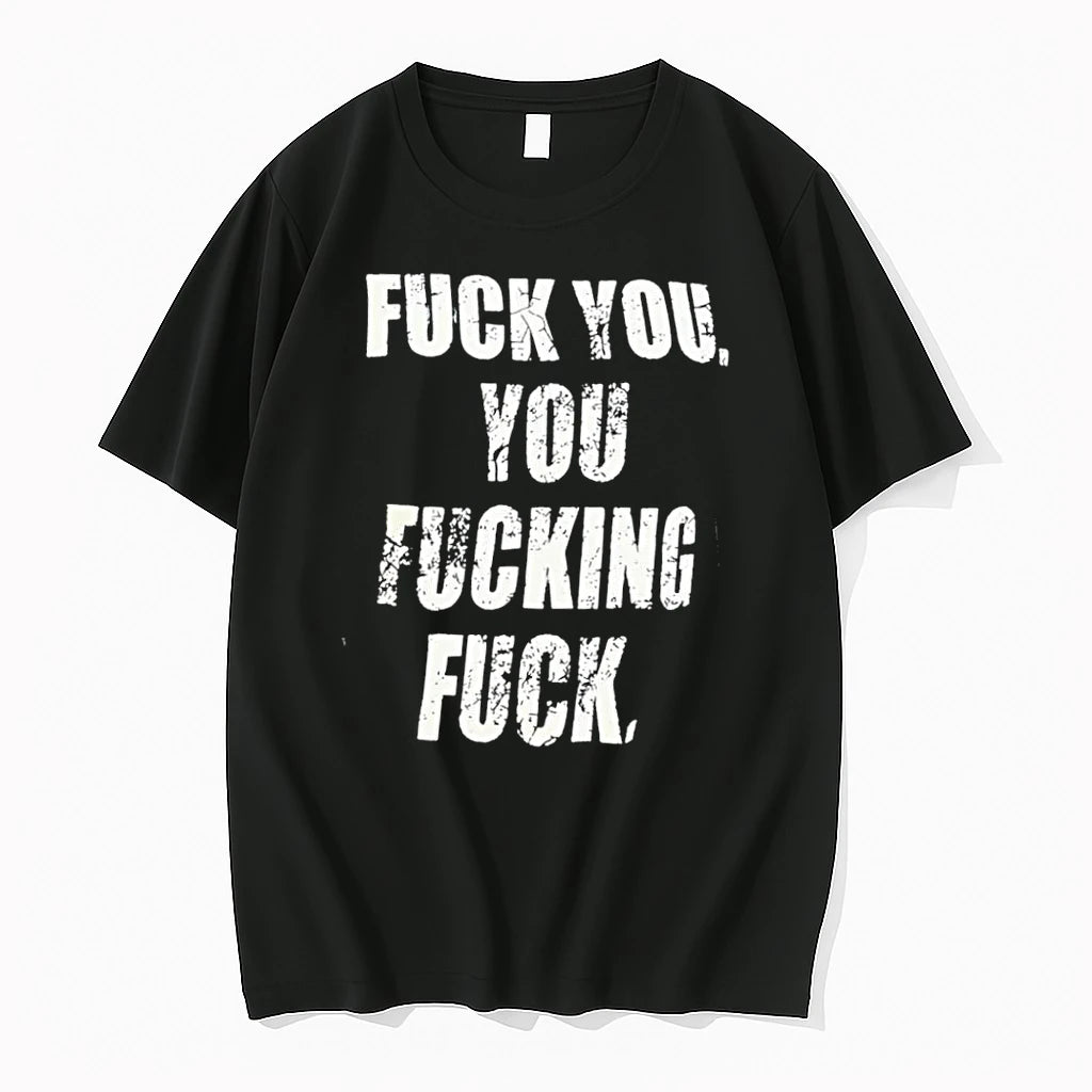 Officials Distressed Font Verbal Attack Fuck You Fucking Black Premium T Shirt