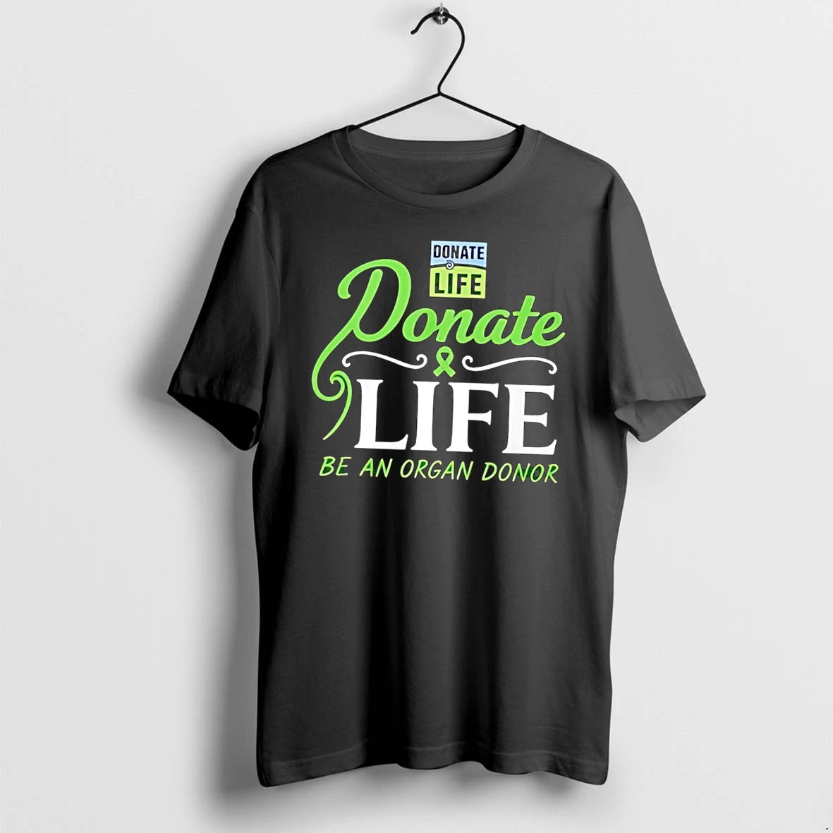 Officials Donate Life Be An Organ Donor Graphic Black Premium T Shirt