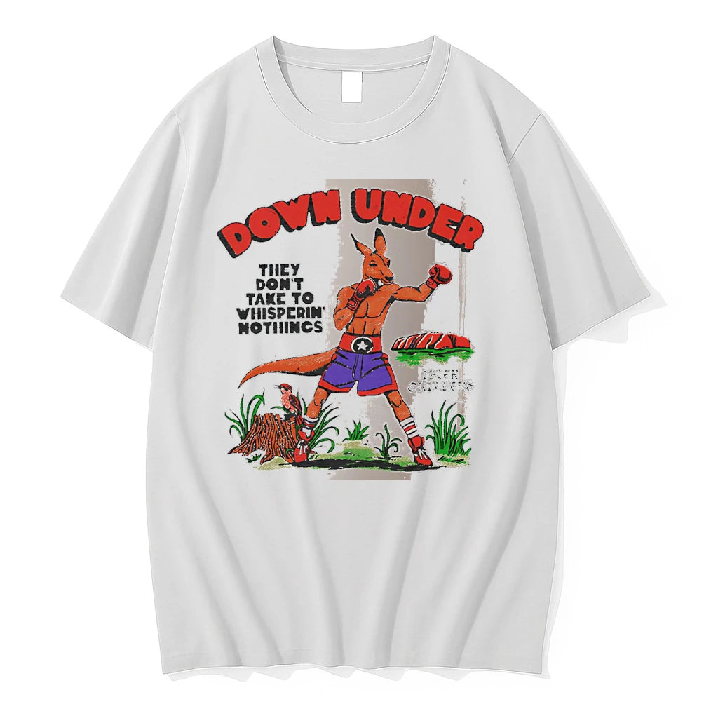 Officials Down Under They Dont Take To Whisperin Nothings Kangaroo White Premium T Shirt