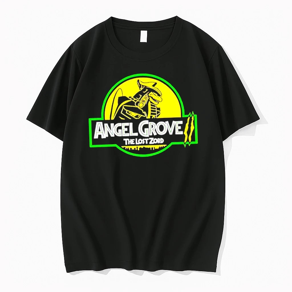 Officials Dragonzord Angel Grove The Lost Zord Power Rangers Parody Logo Premium T Shirt