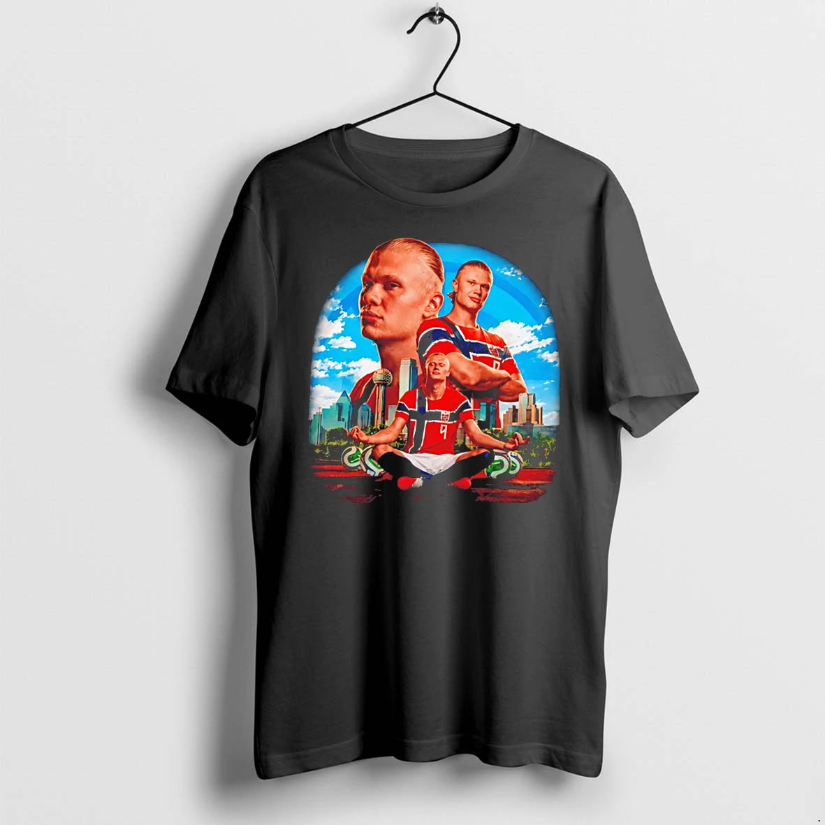 Officials Erling Haaland Norway National Team Collage 26wc Tee Premium T Shirt