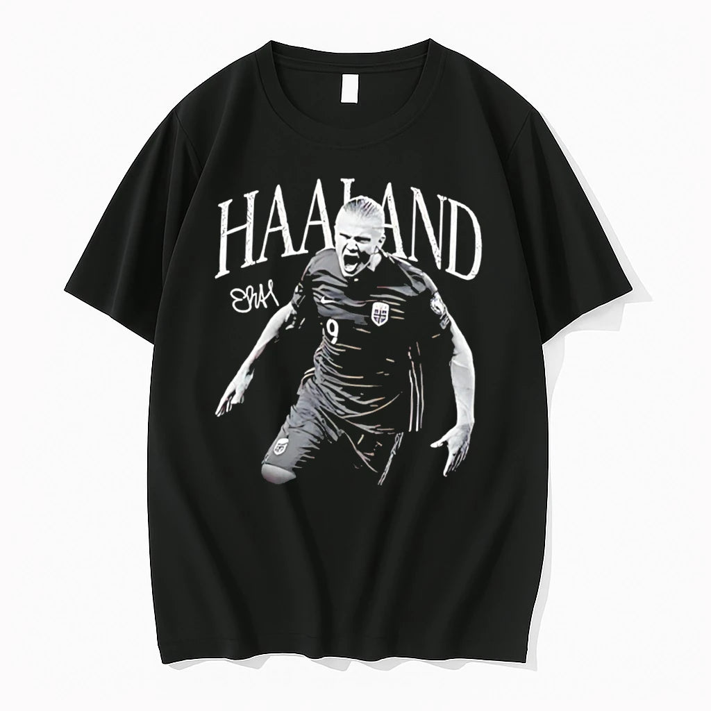 Officials Erling Haaland Norway National Team No 9 Signature Scream Tee Premium T Shirt