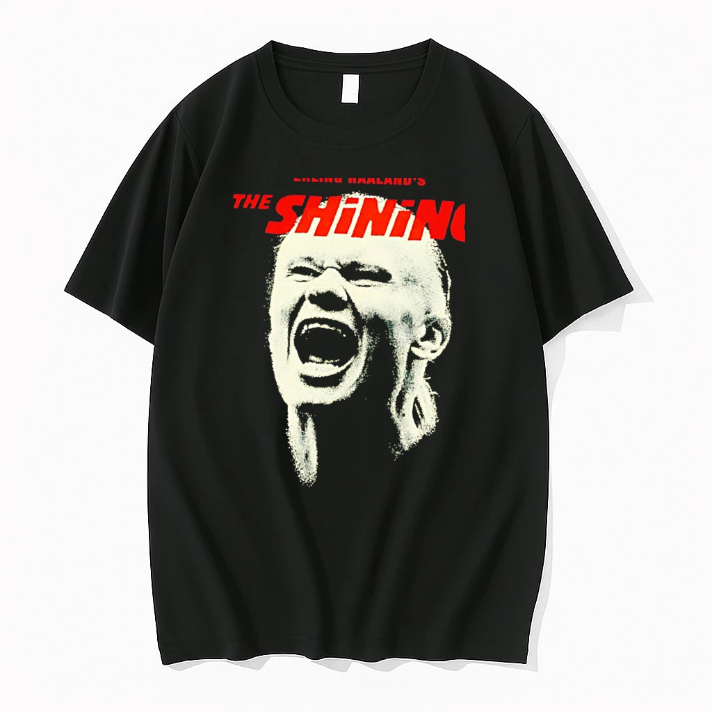 Officials Erling Haaland The Shining Football Soccer Scream Tee Premium T Shirt