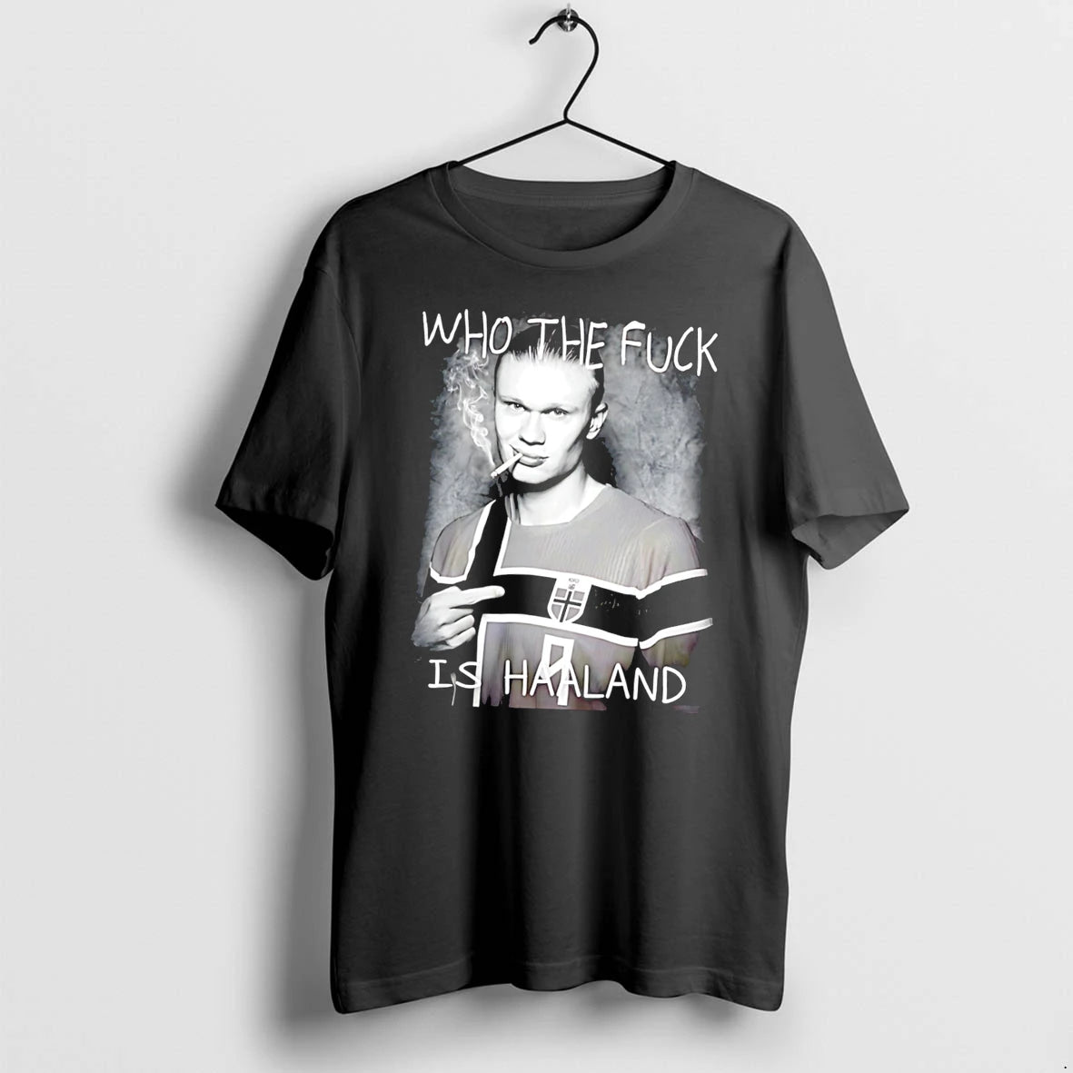 Officials Erling Haaland Who The Fuck Is Haaland Norway Bootleg Tee Premium T Shirt