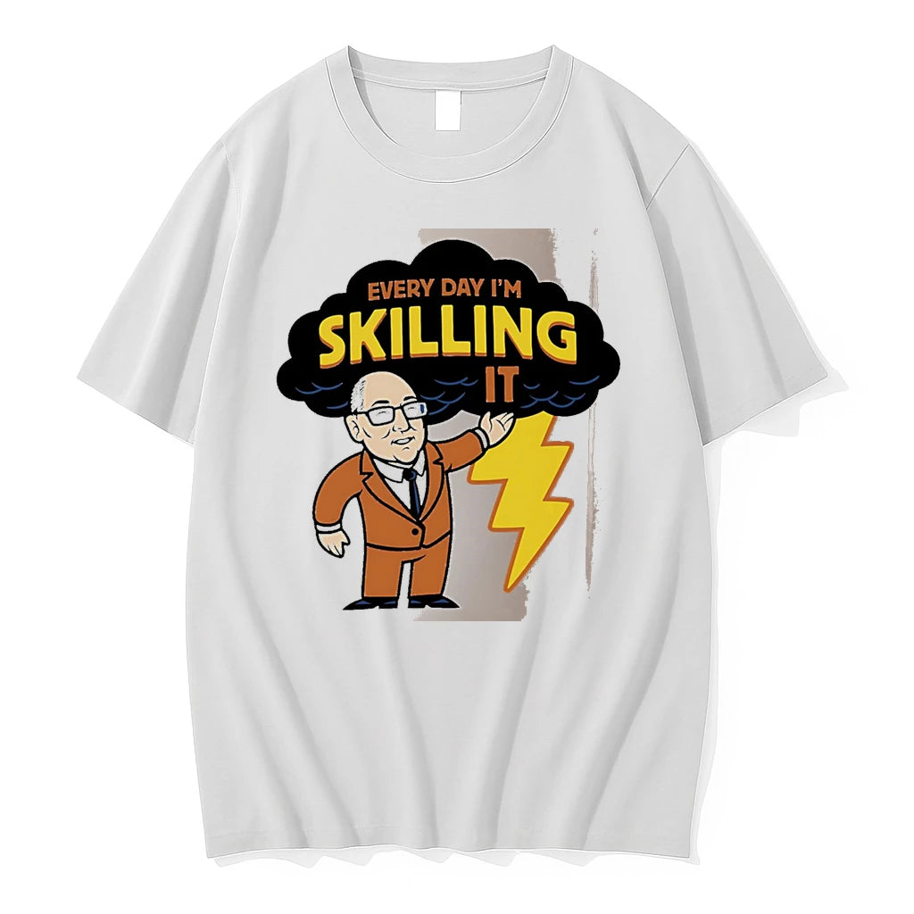 Officials Every Day Im Skilling It Man In Suit White Premium T Shirt