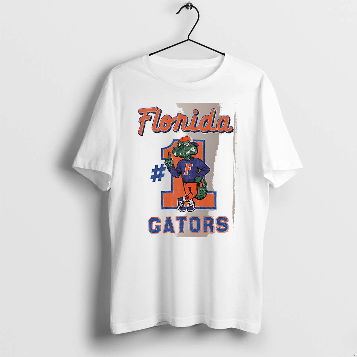 Officials Florida 1 Gators Florida Gators Mascot Graphic White Premium T Shirt