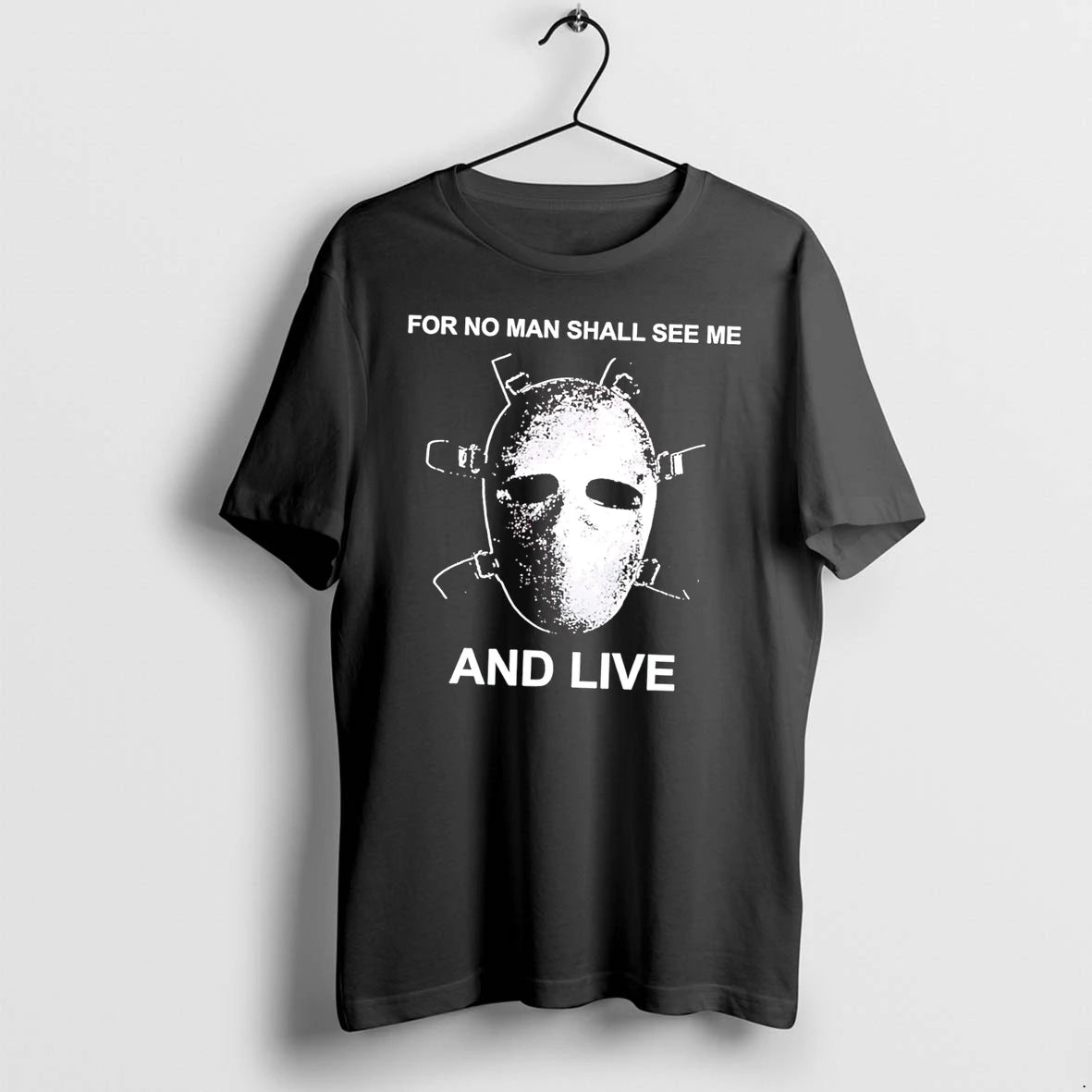 Officials For No Man Shall See Me And Live Horror Mask Tee