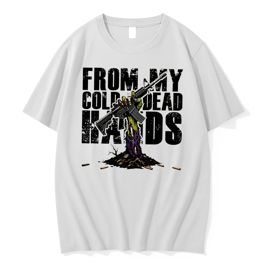 Officials From My Cold Dead Hands Shield Republic Zombie Hand Rifle Tee