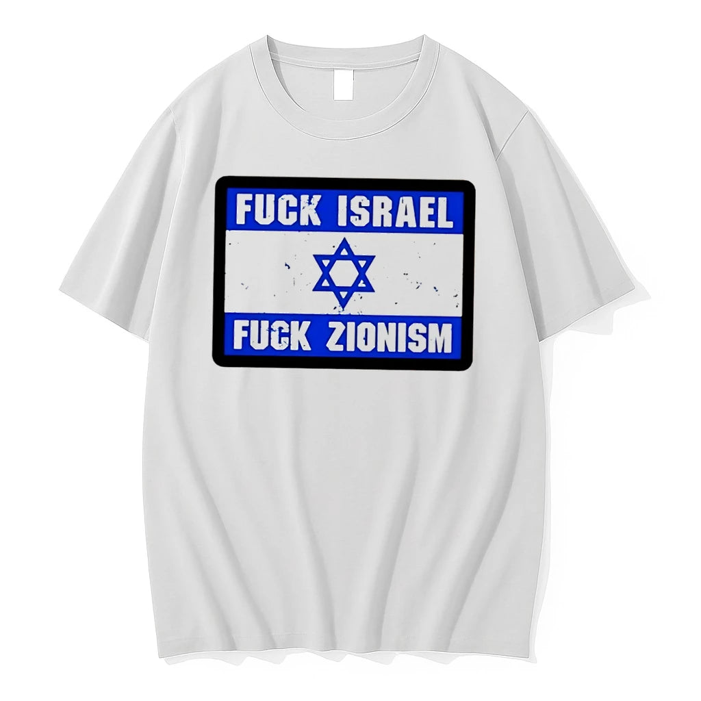 Officials Fuck Israel Fuck Zionism Distressed Flag Tee Premium T Shirt