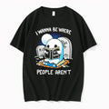 Officials Ghost Hate Human I Wanna Be Where People Arent Women Premium T Shirt