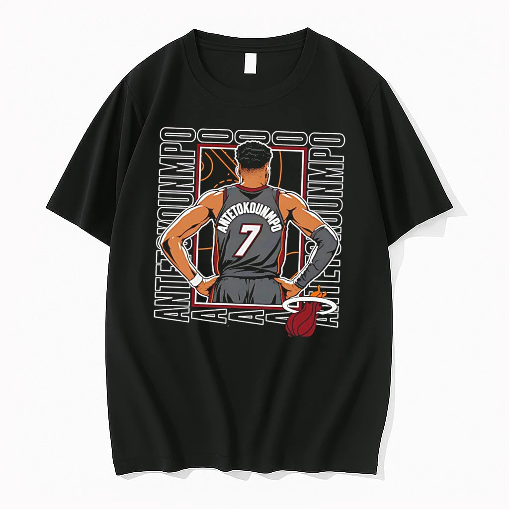 Officials Giannis Antetokounmpo Miami Heat Repeat Tee Premium T Shirt