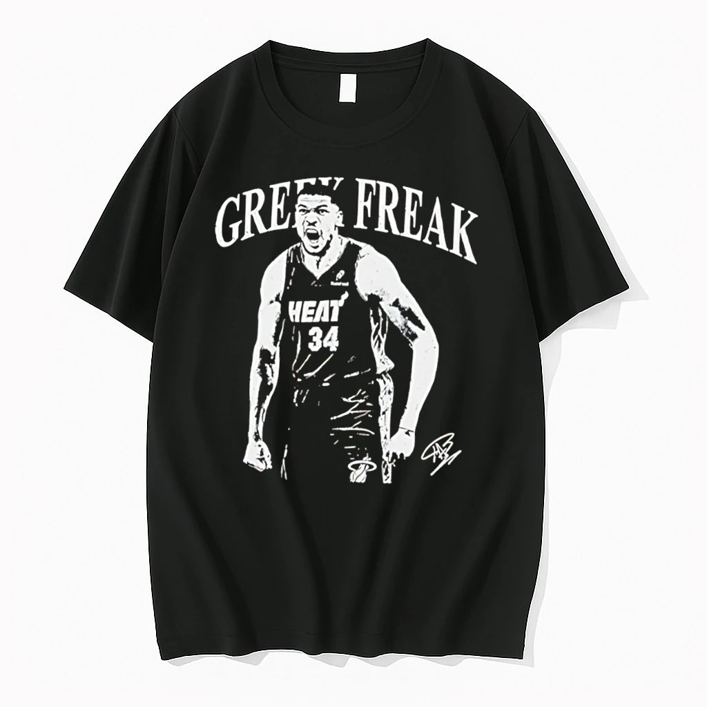 Officials Giannis Antetokounmpo Milwaukee Bucks Greek Freak Signature Tee Premium T Shirt
