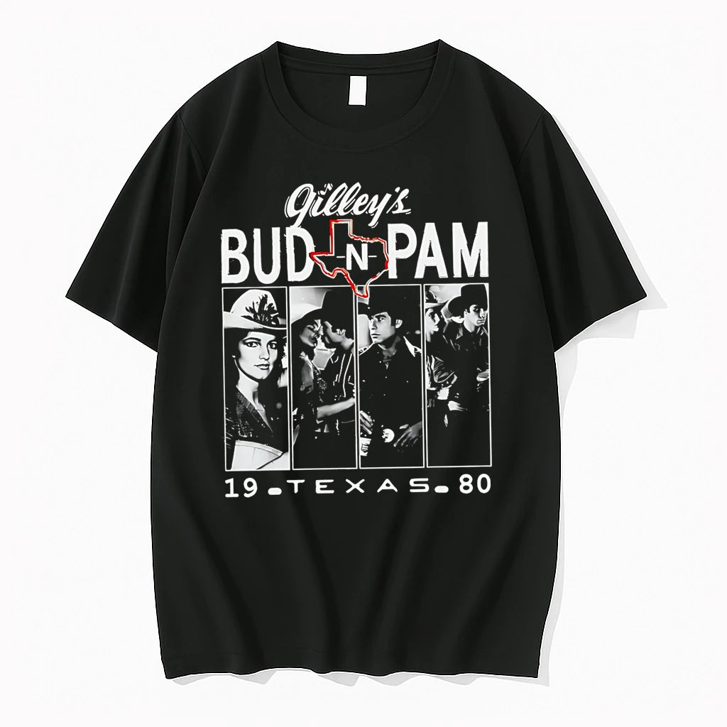 Officials Gilleys Bud N Pam 19 Texas 80 Urban Cowboy Film Premium T Shirt